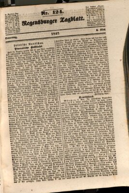 Regensburger Tagblatt Donnerstag 6. Mai 1847