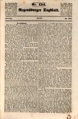 Regensburger Tagblatt Sonntag 16. Mai 1847