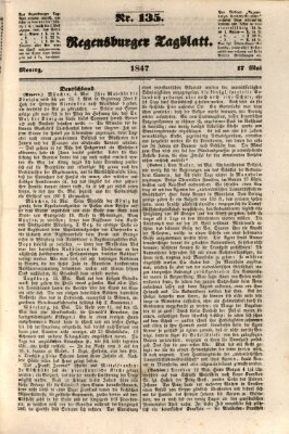 Regensburger Tagblatt Montag 17. Mai 1847