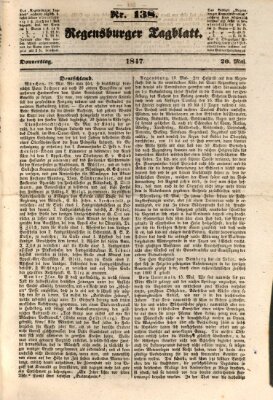 Regensburger Tagblatt Donnerstag 20. Mai 1847