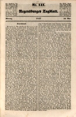 Regensburger Tagblatt Montag 24. Mai 1847