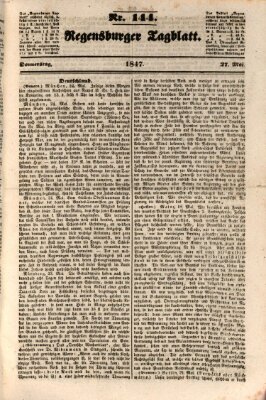 Regensburger Tagblatt Donnerstag 27. Mai 1847