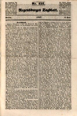 Regensburger Tagblatt Freitag 4. Juni 1847