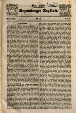 Regensburger Tagblatt Donnerstag 1. Juli 1847