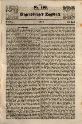 Regensburger Tagblatt Dienstag 20. Juli 1847