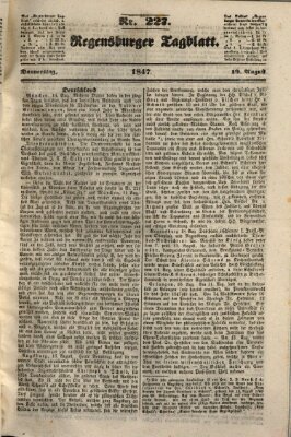 Regensburger Tagblatt Donnerstag 19. August 1847