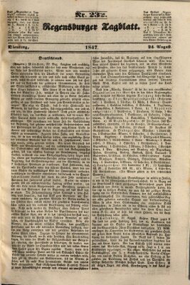 Regensburger Tagblatt Dienstag 24. August 1847