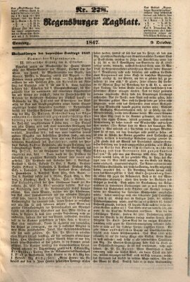 Regensburger Tagblatt Samstag 9. Oktober 1847