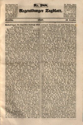 Regensburger Tagblatt Dienstag 19. Oktober 1847