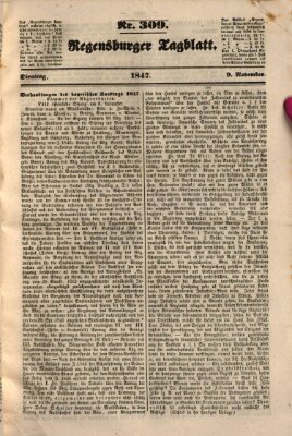 Regensburger Tagblatt Dienstag 9. November 1847