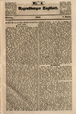 Regensburger Tagblatt Dienstag 4. Januar 1848