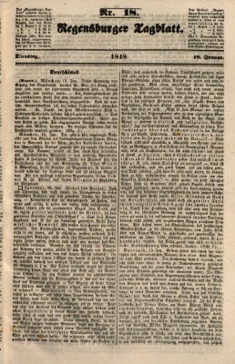 Regensburger Tagblatt Dienstag 18. Januar 1848