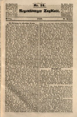 Regensburger Tagblatt Freitag 21. Januar 1848