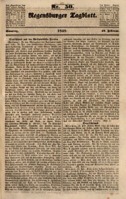 Regensburger Tagblatt Samstag 19. Februar 1848