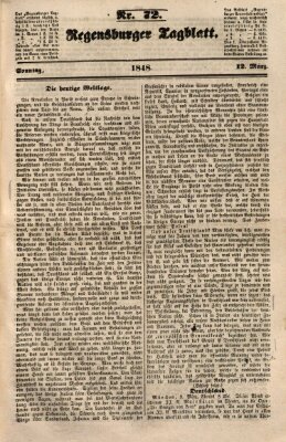 Regensburger Tagblatt Sonntag 12. März 1848