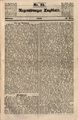 Regensburger Tagblatt Mittwoch 15. März 1848