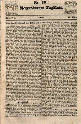 Regensburger Tagblatt Donnerstag 16. März 1848