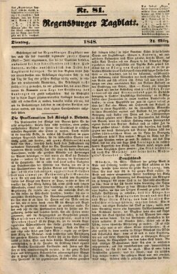 Regensburger Tagblatt Dienstag 21. März 1848