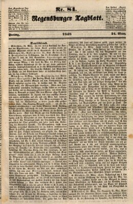 Regensburger Tagblatt Freitag 24. März 1848