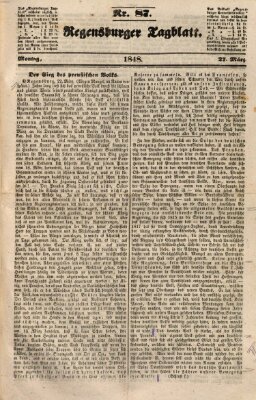 Regensburger Tagblatt Montag 27. März 1848