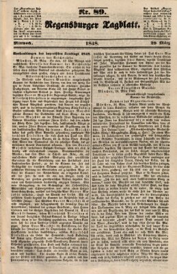 Regensburger Tagblatt Mittwoch 29. März 1848