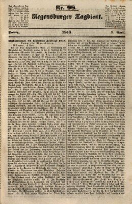 Regensburger Tagblatt Freitag 7. April 1848