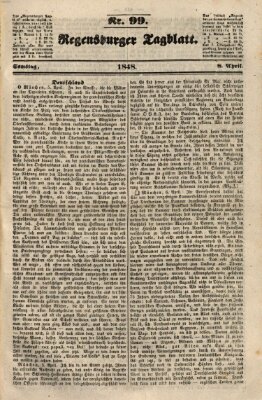 Regensburger Tagblatt Samstag 8. April 1848