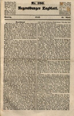 Regensburger Tagblatt Samstag 15. April 1848