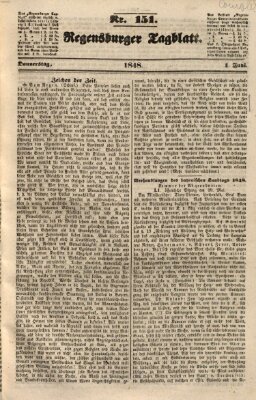 Regensburger Tagblatt Donnerstag 1. Juni 1848