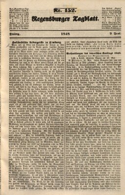 Regensburger Tagblatt Freitag 2. Juni 1848