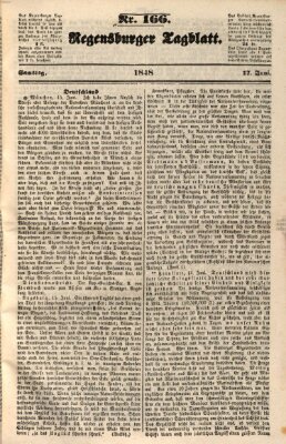 Regensburger Tagblatt Samstag 17. Juni 1848