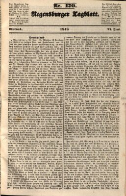 Regensburger Tagblatt Mittwoch 21. Juni 1848