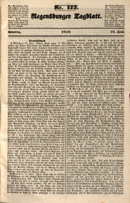 Regensburger Tagblatt Samstag 24. Juni 1848