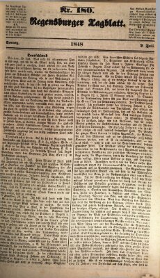 Regensburger Tagblatt Sonntag 2. Juli 1848