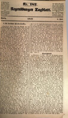 Regensburger Tagblatt Dienstag 4. Juli 1848