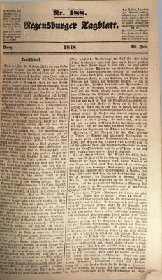 Regensburger Tagblatt Montag 10. Juli 1848