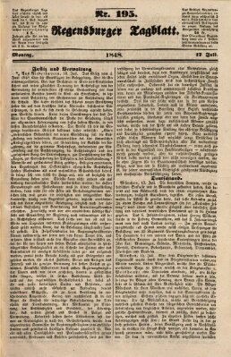 Regensburger Tagblatt Montag 17. Juli 1848