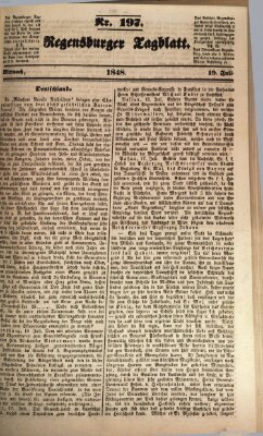 Regensburger Tagblatt Mittwoch 19. Juli 1848