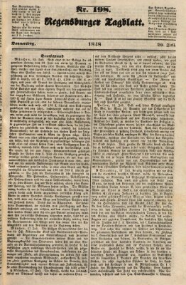 Regensburger Tagblatt Donnerstag 20. Juli 1848