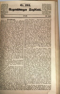 Regensburger Tagblatt Sonntag 23. Juli 1848