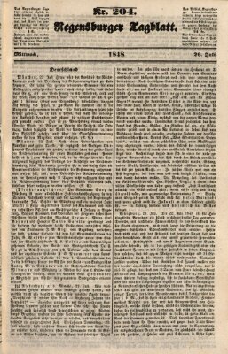 Regensburger Tagblatt Mittwoch 26. Juli 1848