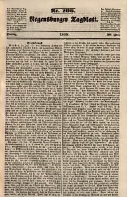 Regensburger Tagblatt Freitag 28. Juli 1848