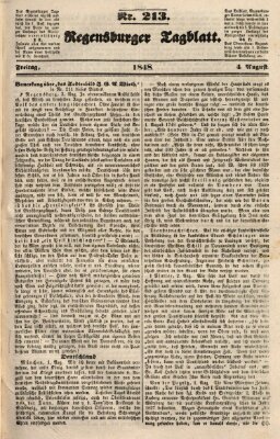 Regensburger Tagblatt Freitag 4. August 1848