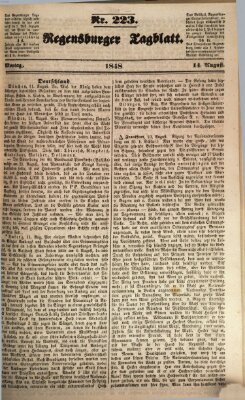 Regensburger Tagblatt Montag 14. August 1848