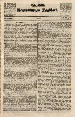 Regensburger Tagblatt Sonntag 20. August 1848