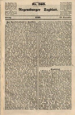 Regensburger Tagblatt Freitag 29. September 1848