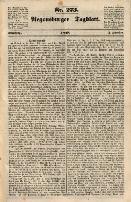 Regensburger Tagblatt Dienstag 3. Oktober 1848