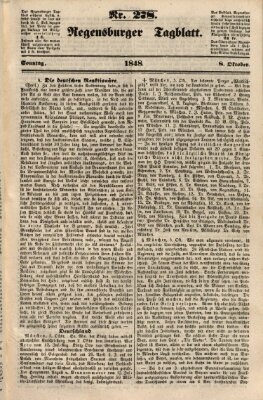 Regensburger Tagblatt Sonntag 8. Oktober 1848