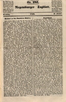 Regensburger Tagblatt Dienstag 17. Oktober 1848