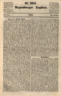 Regensburger Tagblatt Dienstag 24. Oktober 1848